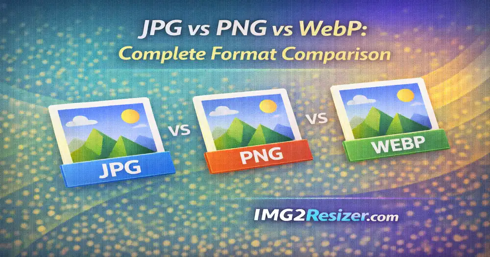 JPG vs PNG vs WebP: Complete Format Comparison